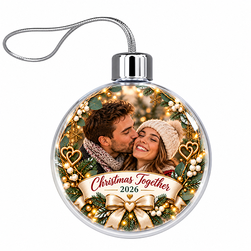 Christmas Together 2026 Photo Upload - Jumbo Acrylic Bauble - Image 3