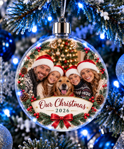 Our Christmas 2026 Photo Upload - Jumbo Acrylic Bauble