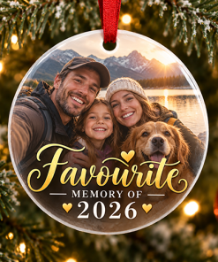Favourite Memory Of 2026 - Photo Ceramic Bauble