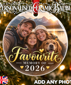 Alternative view of Favourite Memory Of 2026 - Photo Ceramic Bauble