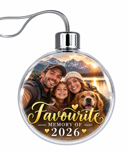 Favourite Memory Of 2026 Photo Upload - Jumbo Acrylic Bauble - Image 3