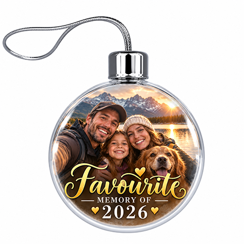 Favourite Memory Of 2026 Photo Upload - Jumbo Acrylic Bauble - Image 3