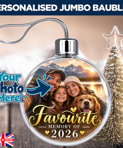 Alternative view of Favourite Memory Of 2026 Photo Upload - Jumbo Acrylic Bauble