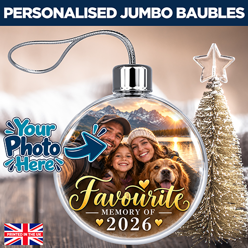 Favourite Memory Of 2026 Photo Upload - Jumbo Acrylic Bauble - Image 2