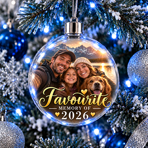 Favourite Memory Of 2026 Photo Upload - Jumbo Acrylic Bauble