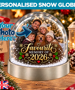 Personalised Snow Globe - Favourite Memory Of 2026 Photo Upload