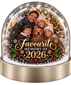 Alternative view of Personalised Snow Globe - Favourite Memory Of 2026 Photo Upload