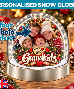 Personalised Snow Globe - The Grandkids Photo Upload