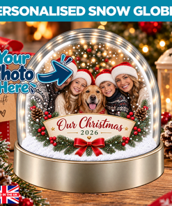 Personalised Snow Globe - Our Christmas 2026 Photo Upload