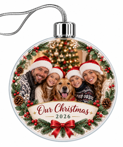 Our Christmas 2026 Photo Upload - Jumbo Acrylic Bauble - Image 3