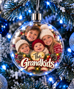 The Grandkids Photo Upload - Jumbo Acrylic Bauble