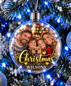 Christmas At The Any Surname's - Jumbo Acrylic Bauble