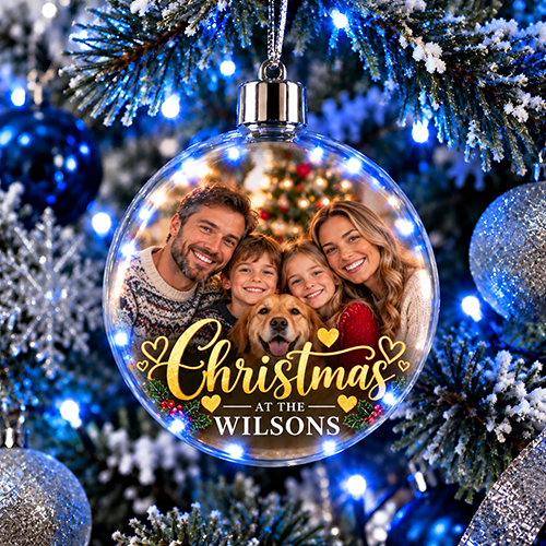 Christmas At The Any Surname's - Jumbo Acrylic Bauble
