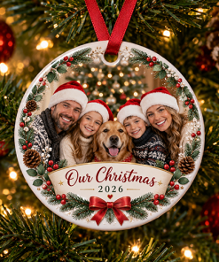 Our Christmas 2026 - Photo Ceramic Bauble